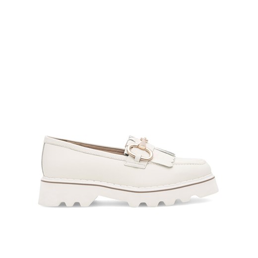 Badura Loafersy NECTOR-06W1-016 Biały ze sklepu MODIVO w kategorii Półbuty damskie - zdjęcie 182606904