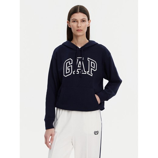 Gap Bluza 870537-05 Granatowy Relaxed Fit ze sklepu MODIVO w kategorii Bluzy damskie - zdjęcie 182607161