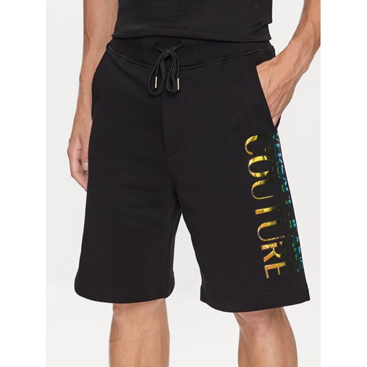 Versace Jeans Couture Szorty sportowe 74GADG06 Czarny Regular Fit L MODIVO