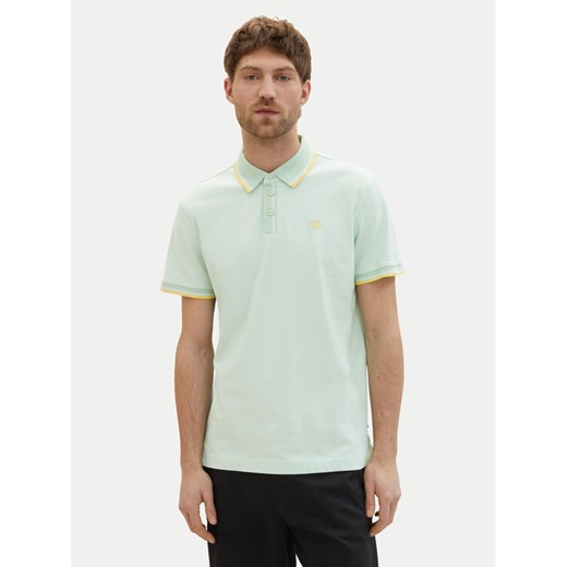Tom Tailor Polo 1040822 Zielony Regular Fit ze sklepu MODIVO w kategorii T-shirty męskie - zdjęcie 182607230