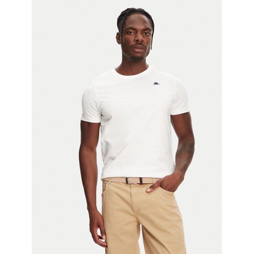 Robe di Kappa T-Shirt Luc 611187W Biały Regular Fit ze sklepu MODIVO w kategorii T-shirty męskie - zdjęcie 182607242