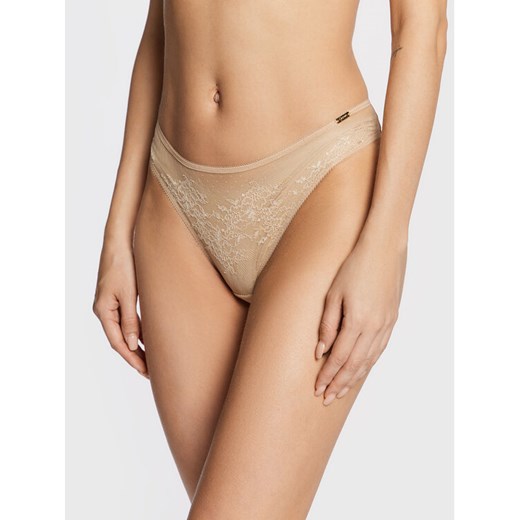 Gossard Figi klasyczne Glossies 13003 Beżowy ze sklepu MODIVO w kategorii Majtki damskie - zdjęcie 182607263