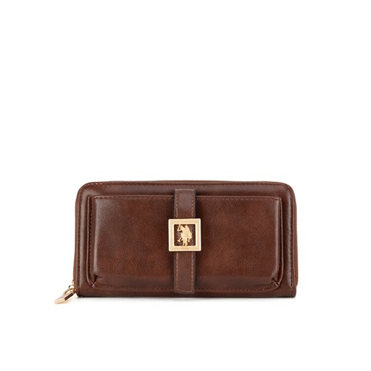 U.S. Polo Assn. Portfel WIUXT8505WVP Brązowy ze sklepu MODIVO w kategorii Portfele damskie - zdjęcie 182607273