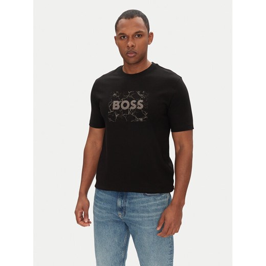 BOSS T-Shirt Te_Logospace 50539186 Czarny Regular Fit ze sklepu MODIVO w kategorii T-shirty męskie - zdjęcie 182607282