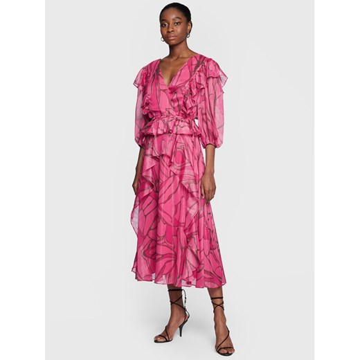 Ted Baker Sukienka koktajlowa Victoir 266152 Różowy Regular Fit ze sklepu MODIVO w kategorii Sukienki - zdjęcie 182607290