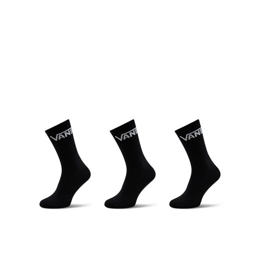 Vans Zestaw 3 par wysokich skarpet męskich Classic Crew VN000F0XBLK1 Czarny ze sklepu MODIVO w kategorii Skarpetki męskie - zdjęcie 182607383
