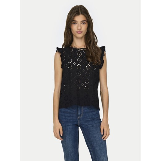 JDY Bluzka Vola 15312383 Czarny Regular Fit ze sklepu MODIVO w kategorii Bluzki damskie - zdjęcie 182607474