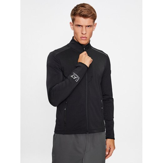EA7 Emporio Armani Bluza 6RPMC5 PJTNZ 1200 Czarny Regular Fit ze sklepu MODIVO w kategorii Bluzy męskie - zdjęcie 182607481