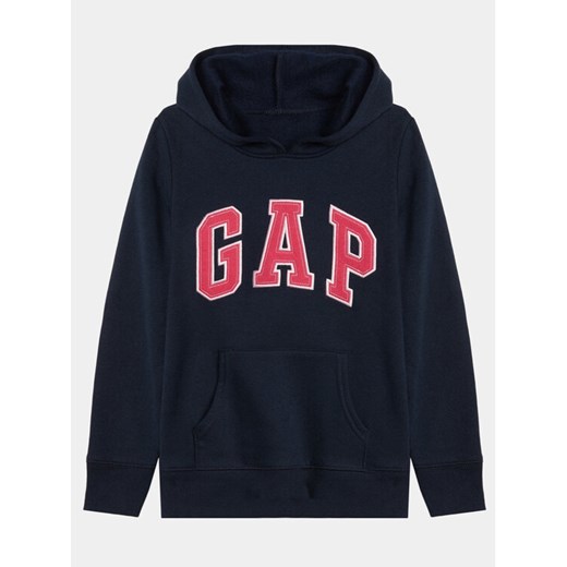 Gap Bluza 849381-10 Granatowy Regular Fit ze sklepu MODIVO w kategorii Bluzy dziewczęce - zdjęcie 182607590