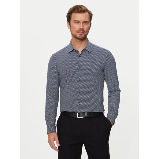 Boss Koszula Roan 50522091 Czarny Slim Fit ze sklepu MODIVO w kategorii Koszule męskie - zdjęcie 182607591
