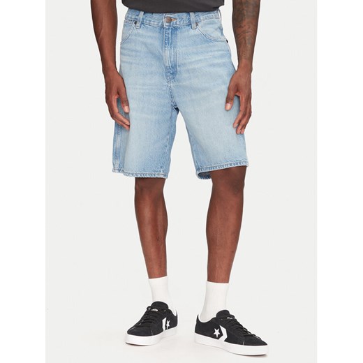Wrangler Szorty jeansowe Frontier 112362492 Niebieski Relaxed Fit Wrangler 38 MODIVO