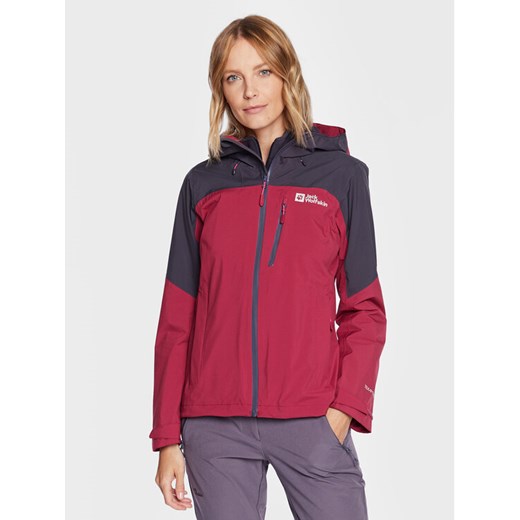 Jack Wolfskin Kurtka softshell Go Hike 1113972 Bordowy Regular Fit ze sklepu MODIVO w kategorii Kurtki damskie - zdjęcie 182607643