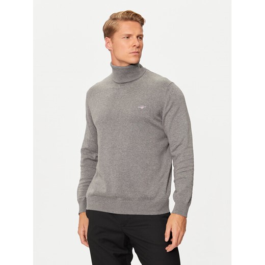 Gant Golf Classic 8030563 Szary Regular Fit ze sklepu MODIVO w kategorii Swetry męskie - zdjęcie 182607651