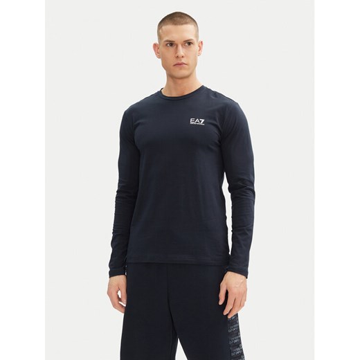 EA7 Emporio Armani T-Shirt 8NPT28 PJVQZ 1562 Granatowy Regular Fit ze sklepu MODIVO w kategorii T-shirty męskie - zdjęcie 182607684