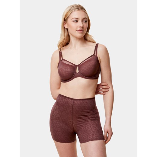 Triumph Biustonosz z fiszbiną Triumph Signature Sheer W01 EX 10215906 Brązowy ze sklepu MODIVO w kategorii Biustonosze - zdjęcie 182607692