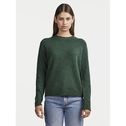 Pieces Sweter Juliana 17126277 Zielony Regular Fit ze sklepu MODIVO w kategorii Swetry damskie - zdjęcie 182607723