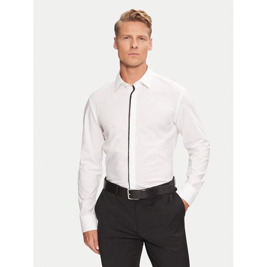 Boss Koszula H-Hank Party 50527623 Biały Slim Fit ze sklepu MODIVO w kategorii Koszule męskie - zdjęcie 182607733