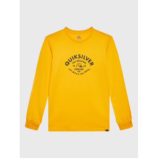 Quiksilver Bluzka Script Talk EQBZT04514 Żółty Regular Fit ze sklepu MODIVO w kategorii T-shirty chłopięce - zdjęcie 182607753