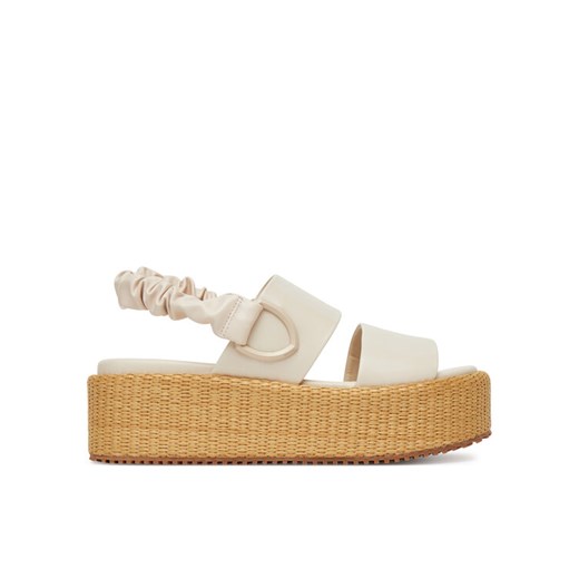 Blauer Sandały S5OPAL04/RAF Écru ze sklepu MODIVO w kategorii Espadryle damskie - zdjęcie 182607791