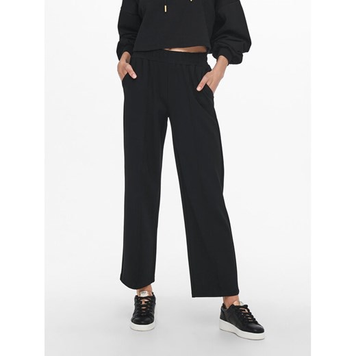 ONLY Spodnie materiałowe 15235076 Czarny Loose Fit ze sklepu MODIVO w kategorii Spodnie damskie - zdjęcie 182607794