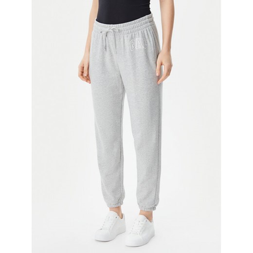 Gap Spodnie dresowe 889527-01 Szary Relaxed Fit ze sklepu MODIVO w kategorii Spodnie damskie - zdjęcie 182607834