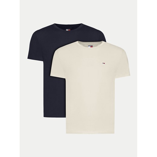 Tommy Jeans Komplet 2 t-shirtów DM0DM20687 Kolorowy Slim Fit ze sklepu MODIVO w kategorii T-shirty męskie - zdjęcie 182607862