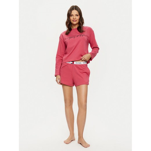 Tommy Hilfiger Piżama UW0UW05630 Różowy Regular Fit ze sklepu MODIVO w kategorii Piżamy damskie - zdjęcie 182607872