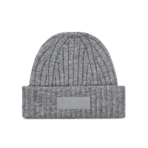 Tommy Hilfiger Czapka Twist AW0AW15325 Szary ze sklepu MODIVO w kategorii Czapki zimowe damskie - zdjęcie 182607904