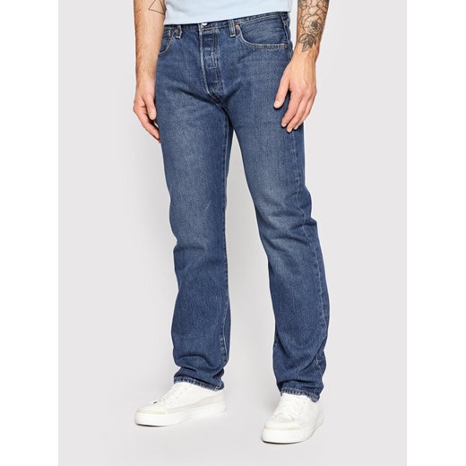 Levi's® Jeansy 501® 00501-3322 Granatowy Original Fit 30_32 MODIVO