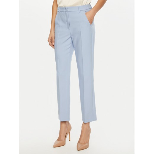 Weekend Max Mara Chinosy Rana 2515131031 Błękitny Slim Fit ze sklepu MODIVO w kategorii Spodnie damskie - zdjęcie 182607934