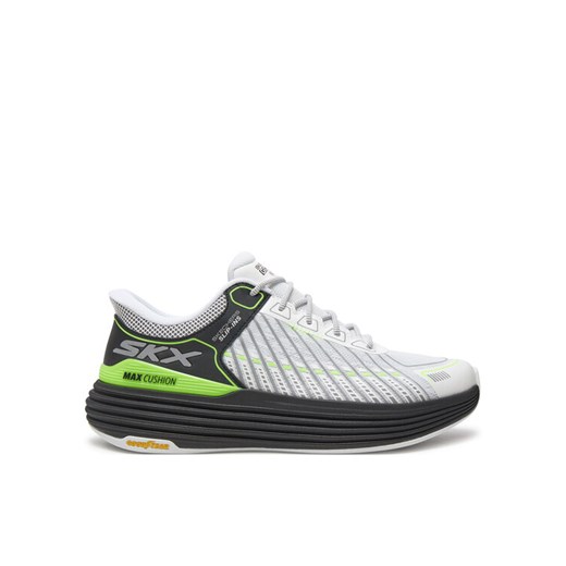 Skechers Buty do biegania Max Cushioning Suspension 220936 Biały ze sklepu MODIVO w kategorii Buty sportowe męskie - zdjęcie 182607972