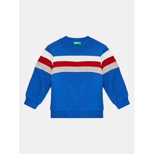 United Colors Of Benetton Bluza 3J68G10AQ Niebieski Regular Fit ze sklepu MODIVO w kategorii Bluzy i swetry - zdjęcie 182607974
