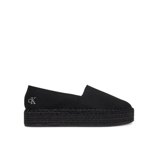 Calvin Klein Jeans Espadryle Flatform Esdparille Mg/Hdw YW0YW01737 Czarny ze sklepu MODIVO w kategorii Espadryle damskie - zdjęcie 182608123