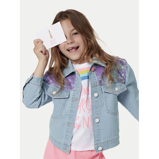 Billieblush Kurtka jeansowa U20372 Niebieski Regular Fit ze sklepu MODIVO w kategorii Kurtki dziewczęce - zdjęcie 182608184