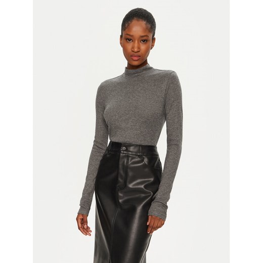 Calvin Klein Golf K20K208047 Szary Slim Fit ze sklepu MODIVO w kategorii Swetry damskie - zdjęcie 182608220