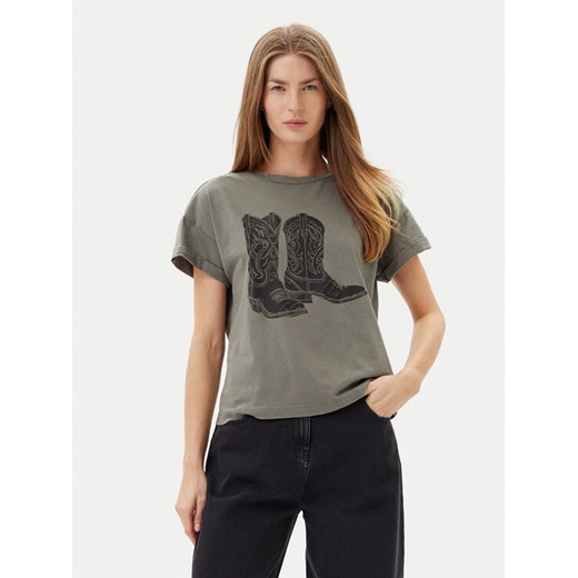 Noisy May T-Shirt 27030135 Szary Regular Fit ze sklepu MODIVO w kategorii Bluzki damskie - zdjęcie 182608232
