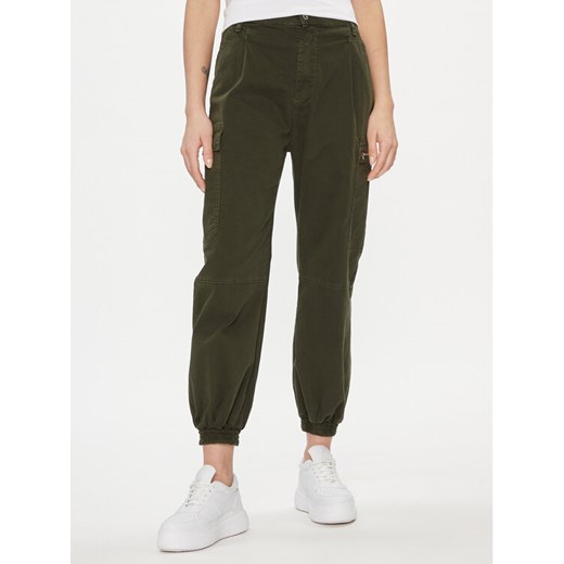 Please Joggery P2THCV9N2O Zielony Baggy Fit ze sklepu MODIVO w kategorii Spodnie damskie - zdjęcie 182608291