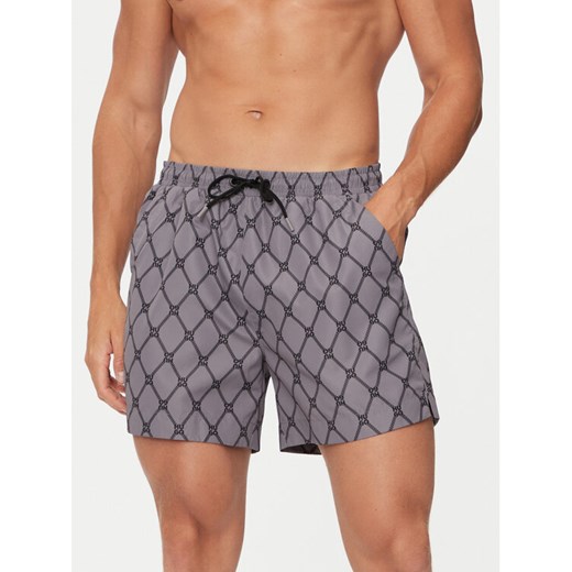 Hugo Szorty kąpielowe 50524629 Szary Regular Fit S MODIVO
