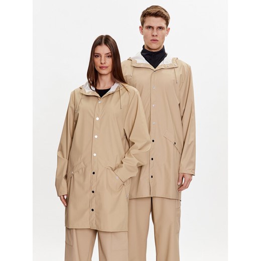 Rains Kurtka przeciwdeszczowa 12020 Beżowy Regular Fit ze sklepu MODIVO w kategorii Kurtki damskie - zdjęcie 182608310