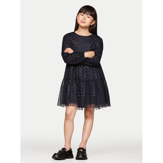 Tommy Hilfiger Sukienka codzienna KG0KG08210 M Granatowy Regular Fit ze sklepu MODIVO w kategorii Sukienki dziewczęce - zdjęcie 182608314