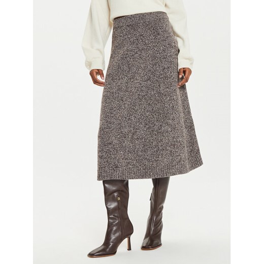 Weekend Max Mara Spódnica trapezowa Piega 2425306012 Brązowy Regular Fit ze sklepu MODIVO w kategorii Spódnice - zdjęcie 182608324