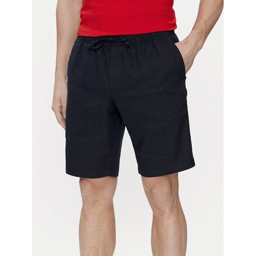 Tommy Hilfiger Szorty materiałowe Harlem MW0MW34498 Granatowy Regular Fit ze sklepu MODIVO w kategorii Spodenki męskie - zdjęcie 182608380