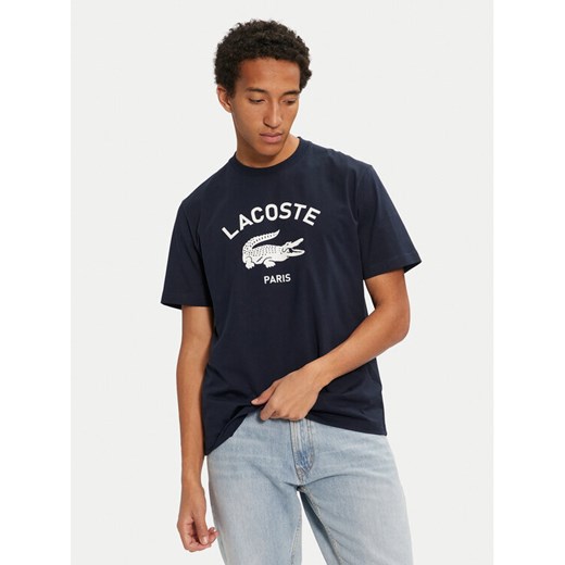 Lacoste T-Shirt TH2733 Granatowy Classic Fit Lacoste L MODIVO