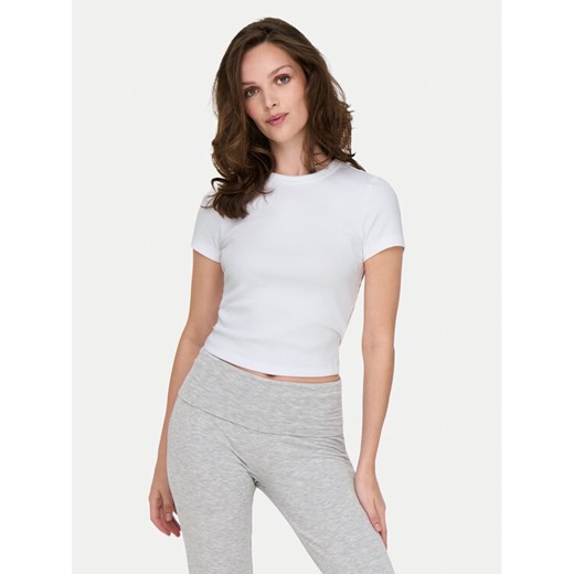 ONLY T-Shirt Val 15339774 Biały Slim Fit ze sklepu MODIVO w kategorii Bluzki damskie - zdjęcie 182608450