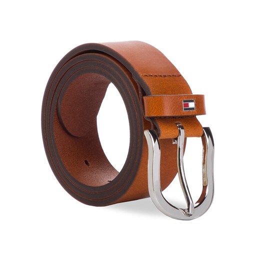 Tommy Hilfiger Pasek Damski New Danny Belt WW0WW11590 Brązowy ze sklepu MODIVO w kategorii Paski damskie - zdjęcie 182608533