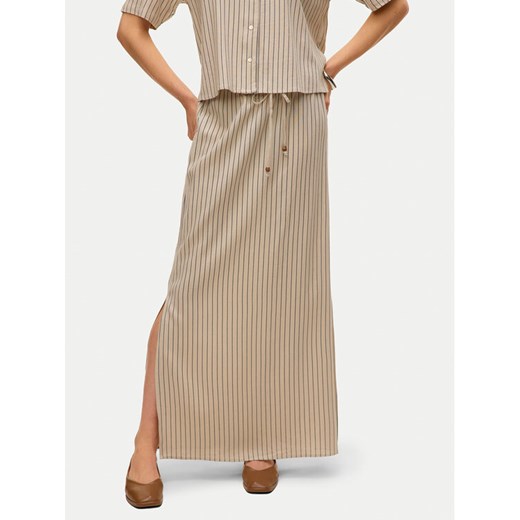 Vero Moda Spódnica maxi Mymilo 10321622 Beżowy Regular Fit ze sklepu MODIVO w kategorii Spódnice - zdjęcie 182608553