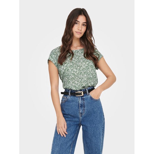 ONLY Bluzka Vic 15161116 Zielony Regular Fit ze sklepu MODIVO w kategorii Bluzki damskie - zdjęcie 182608571