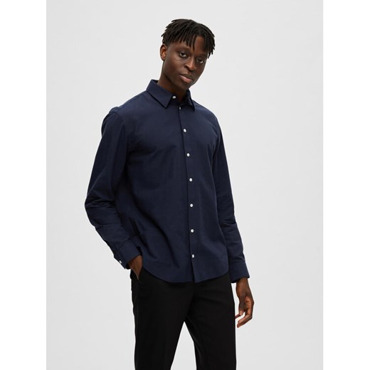 Selected Homme Koszula 16079052 Granatowy Regular Fit ze sklepu MODIVO w kategorii Koszule męskie - zdjęcie 182608632