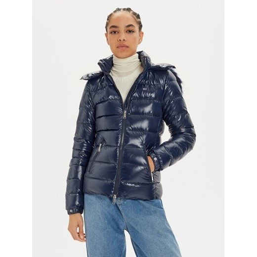 Tommy Jeans Kurtka puchowa DW0DW19926 Granatowy Regular Fit ze sklepu MODIVO w kategorii Kurtki damskie - zdjęcie 182608661