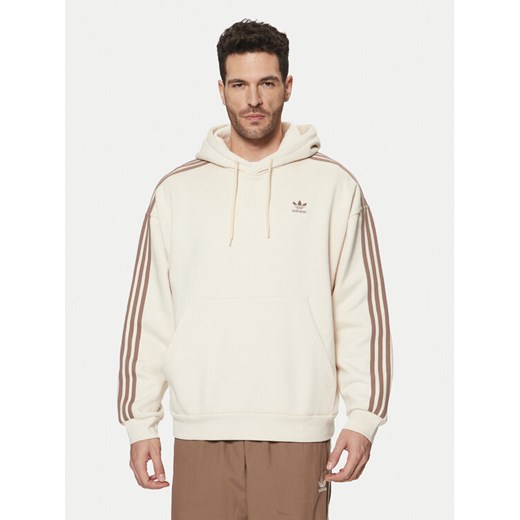 adidas Bluza adicolor JP1073 Écru Loose Fit ze sklepu MODIVO w kategorii Bluzy męskie - zdjęcie 182608731